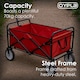 image 5 of Red Heavy Duty Foldable Garden Festival Trolley Cart Wagon Truck