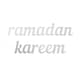 image 1 of Ramadan Kareem Letter Banner - Silver