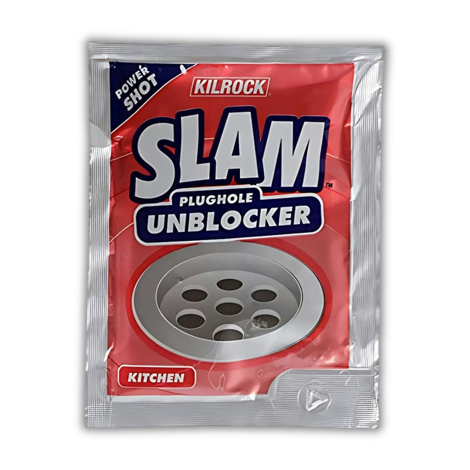 image 1 of Kilrock Slam Plughole Unblocker Kitchen Hair Clog Dirt Cleaner