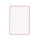 image 2 of Pack of 6 A4 Double Sided Magnetic Erasable MDF Plain Whiteboards With Pink Border | Pink | Pink