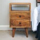image 1 of Artisan Furniture Solid Wood Mini Oak-ish Classic Open Bedside