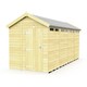 image 1 of 7 x 16 Feet Apex Security Shed - Single Door - Wood - L472 x W214 x H217 cm Brown