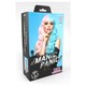 image 2 of Manic Panic Cotton Candy Angel Siren Half Pastel Pink & Half Baby Blue Long Curled Hair with Fringe Wig