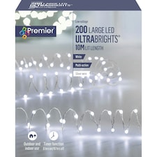 Premier UltraBrights Lights 200 LED White 10m