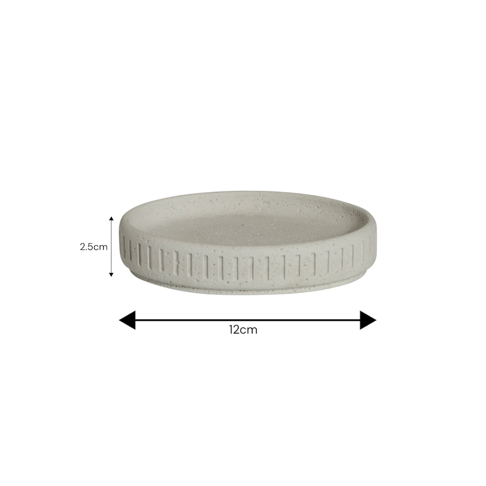 image 1 of Showerdrape Alexandria Concrete 3 Piece Bathroom Accessory Set | Cream | 1