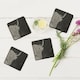 image 3 of The Just Slate Company Set of 4 Highland Cow Slate Coasters