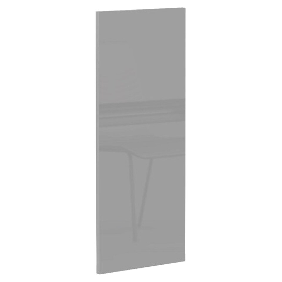 image 1 of Luna Kitchen End Panel Left Right Universal Wall Unit Grey Gloss 3000x720mm