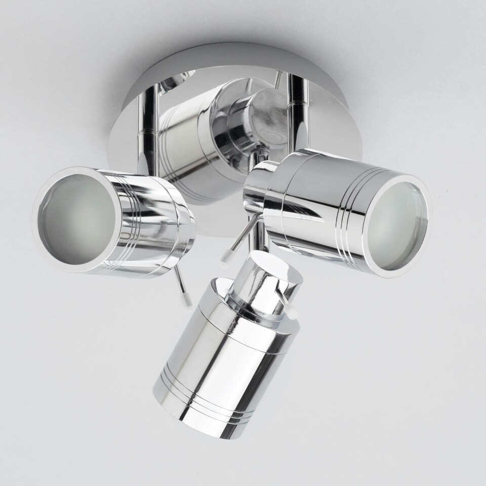 image 1 of BHS Hector Bathroom Ceiling Spotlight Plate | Silver | Chrome | 1