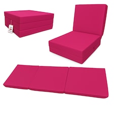 House Of Home Adult Fold-Out Z Bed Chair for Kids & Teens Pink