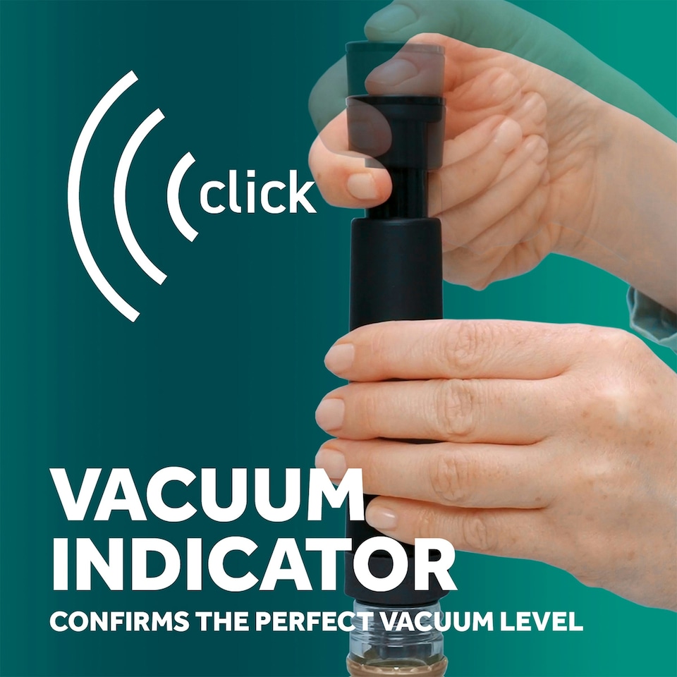 image 1 of Airtender Vacuum Wine Pump Set with 6 Wine Stoppers