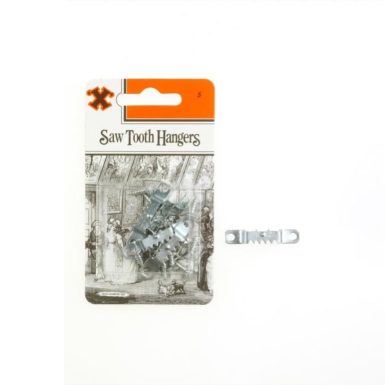 X Saw Tooth Picture Hangers Silver Silver One Size 1