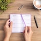 image 6 of 2027 Diary Slim Size - Week to View Hardback Small Planner with Ribbon Bookmark - Premium 70gsm Paper Inside with UK Holidays, World Time Zones (Purple)