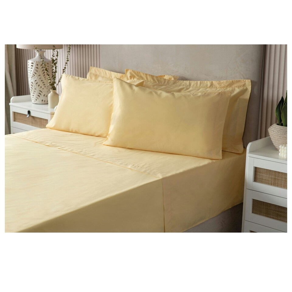 Belledorm Easycare Percale Platform Valance - Duck Egg Blue - Double
