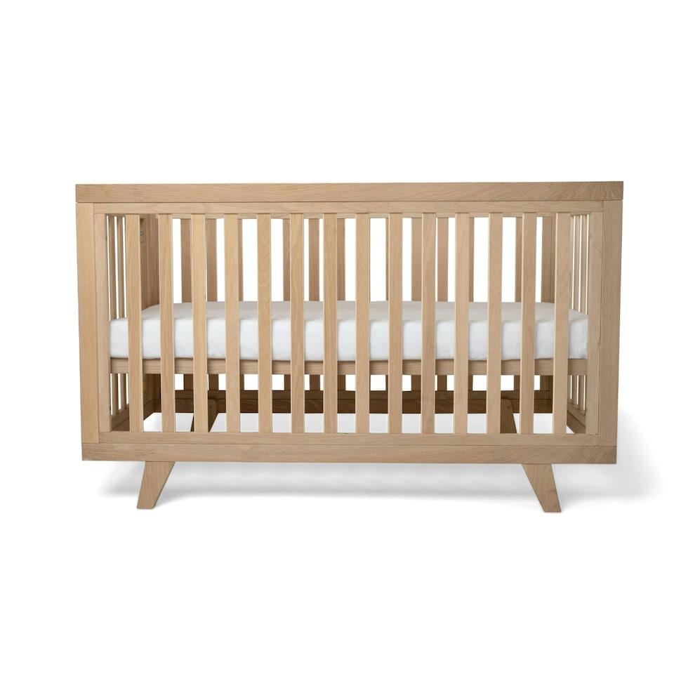 image 1 of Clair de Lune Premium Oak Cot Bed