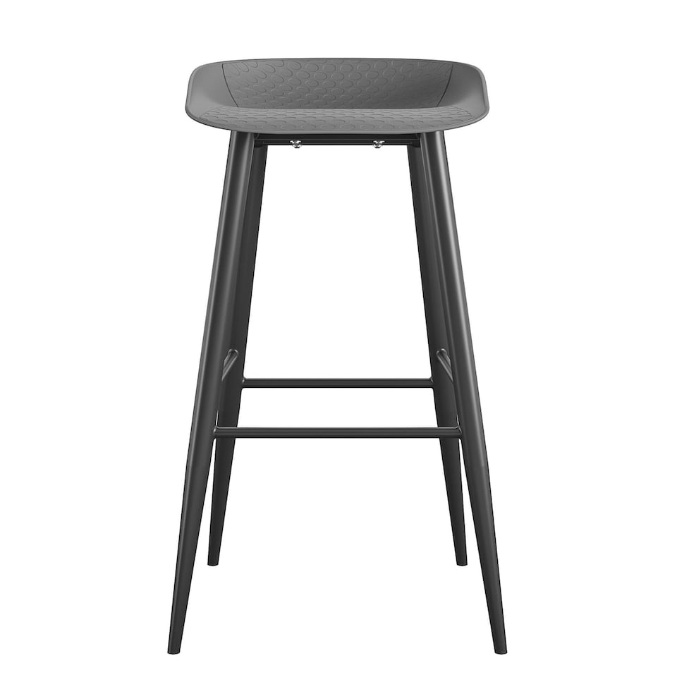 image 1 of Riley Barstool in Charcoal, 2 pieces Grey | Charcoal