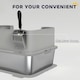 image 8 of PawHut Stainless Steel Litter Box with Scoop, High Sided Cat Litter Tray Grey | One Size