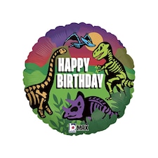 Oaktree Dinosaurs Happy Birthday Foil Balloon - Multicoloured - One Size