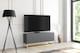 image 5 of TV Unit Stand Cabinet Sideboard Media Cabinet Storage Unit Grey Fluted Gold Base 100cm