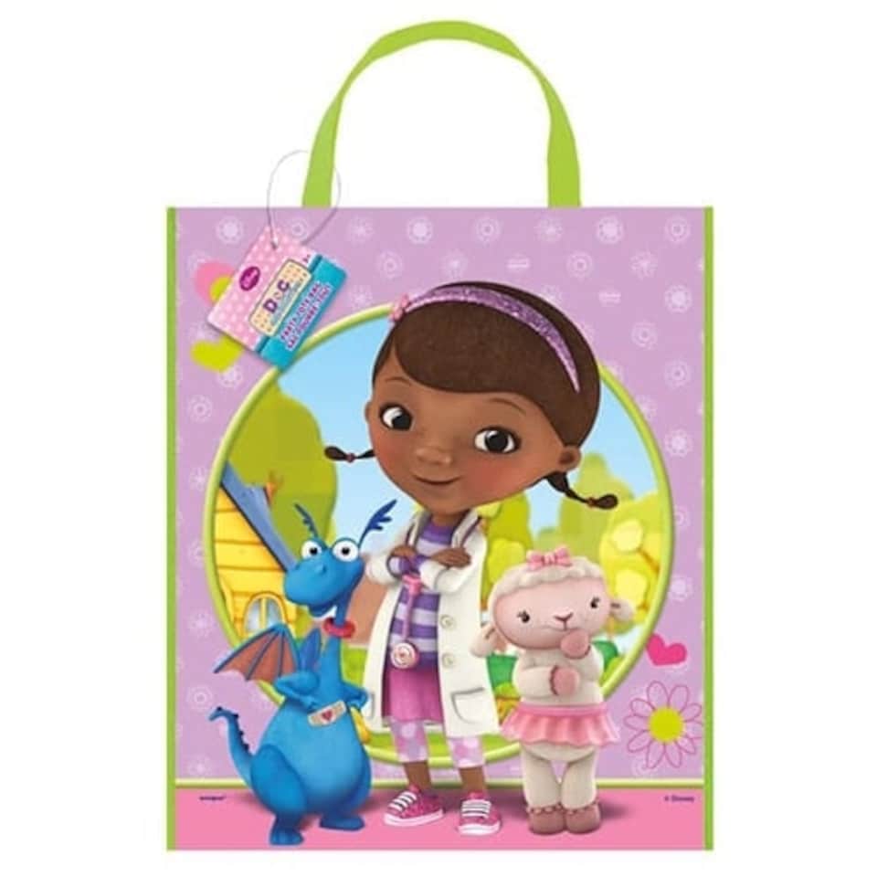 Doc McStuffins Plastic Tote Bag - 13 x 11 Inches / 33 x 28cm