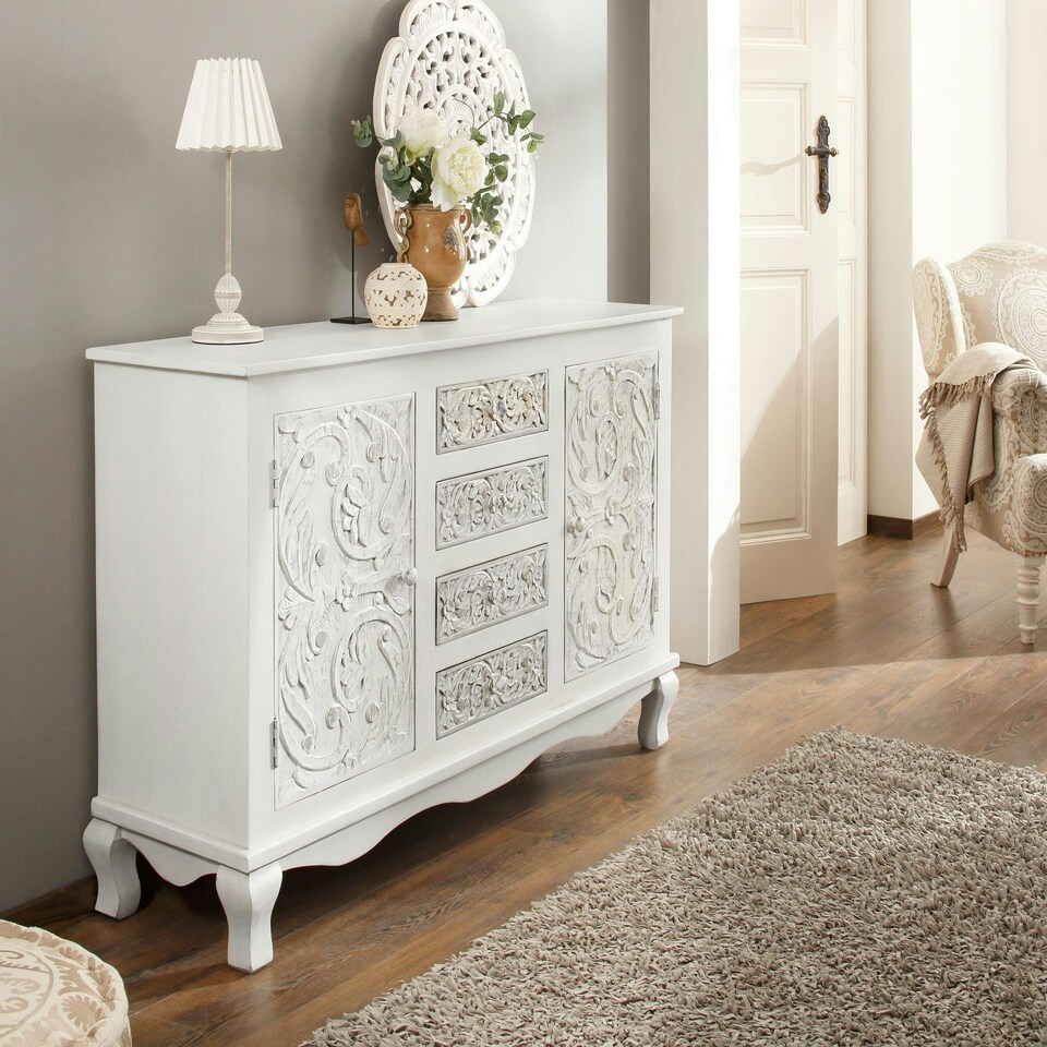 image 1 of Rajat Sideboard 2D4DR white Grey White | White Grey