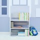 image 2 of Teamson Kids Children's 3 Shelf Bookcase, Grey