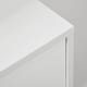 image 7 of HOMCOM Chest of Drawers, 3-Drawer Storage Organiser Unit with Wood Legs for Bedroom, Living Room, White