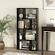 image 6 of COSTWAY 5-Tier Geometric Bookshelf Bookcase Organizer Black Black