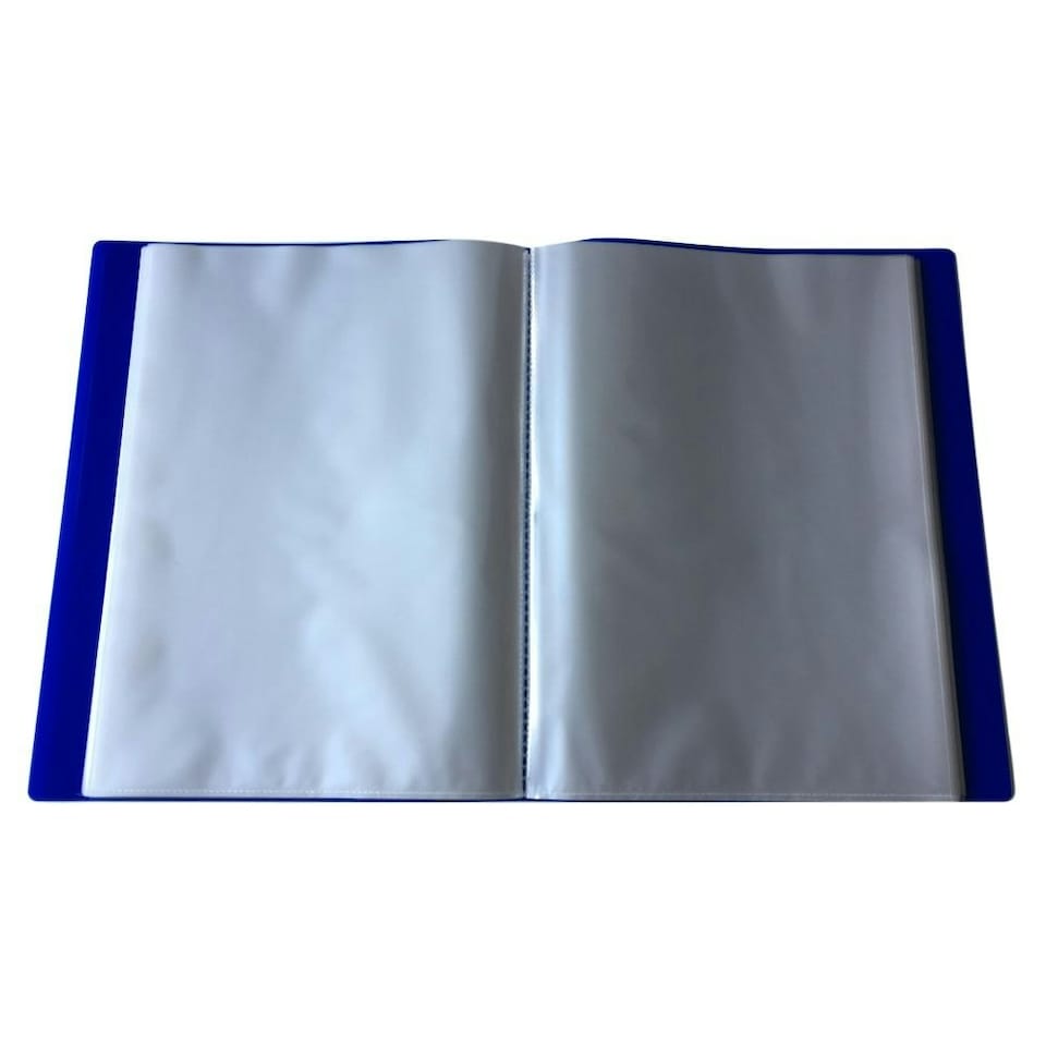 image 1 of A4 Blue Flexible Cover 60 Pocket Display Book