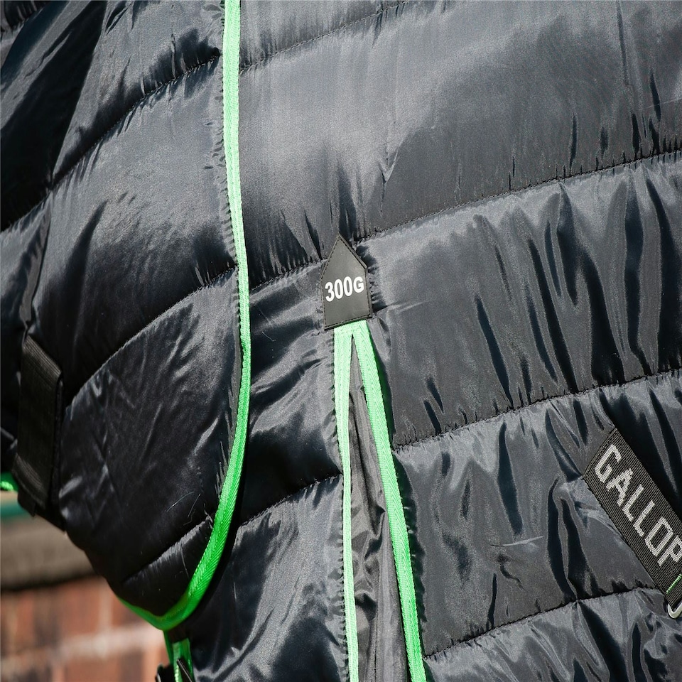 image 1 of Gallop Equestrian Trojan Dual 300 Stable Rug & Neck Set Clear | Size: 5ft 9
Colour: Black