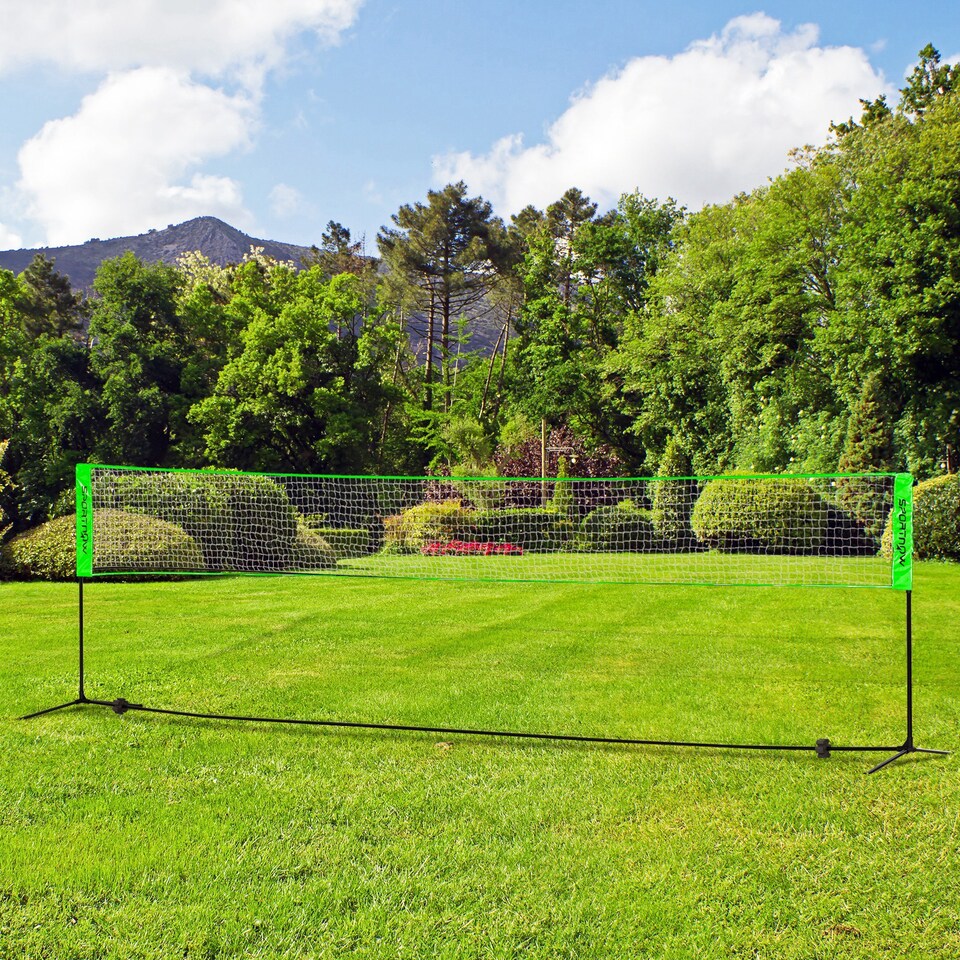 image 1 of SPORTNOW Badminton Net Set, Height Adjustable Net for Pickleball, Volleyball