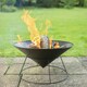 image 2 of Primrose Kalama Outdoor Cast Iron Fire Bowl Bowl Pit 56cm