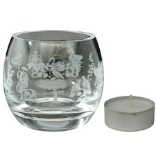 Animo Glass Engraved Tealight Holder Small 12 Days of Christmas