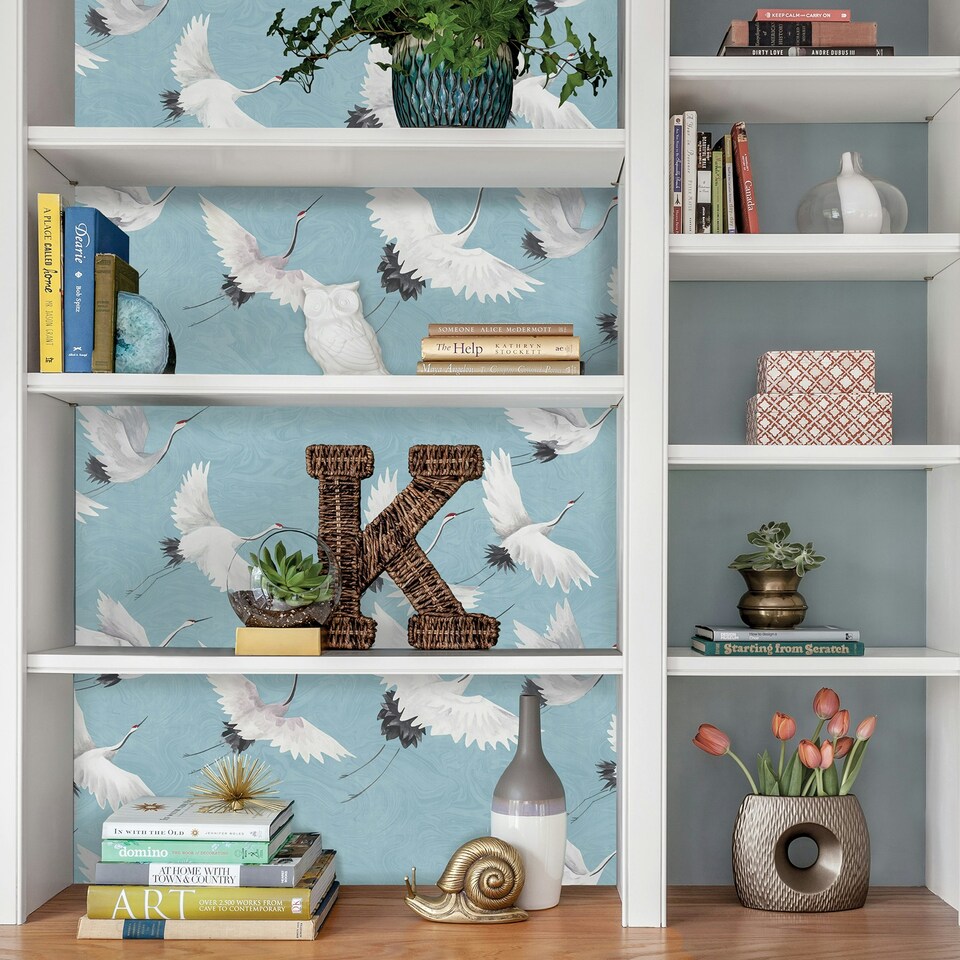 image 1 of NuWallpaper NU2680 Halcyon Peel & Stick Wallpaper, Blue Multi