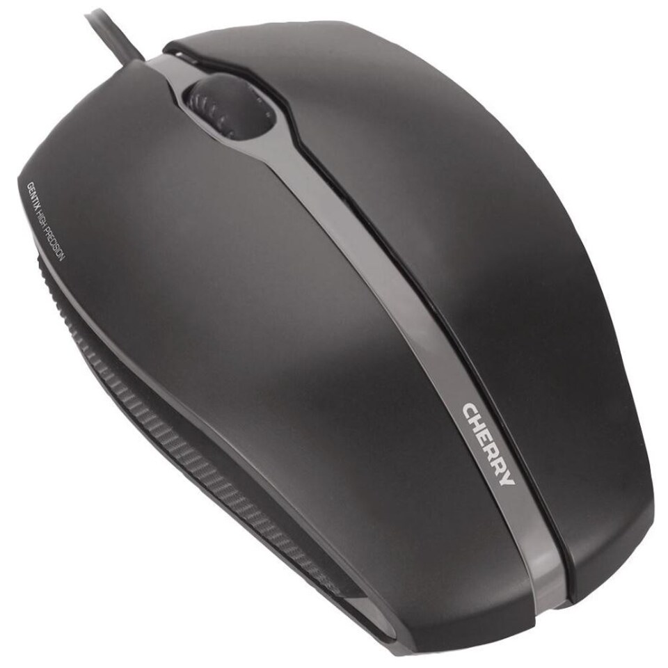 image 1 of CHERRY - CHERRY GENTIX Corded Illuminated Mouse, Black