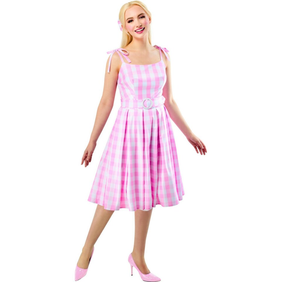 image 1 of Barbie Womens/Ladies Perfect Day Costume Dress - Pink/White - M M