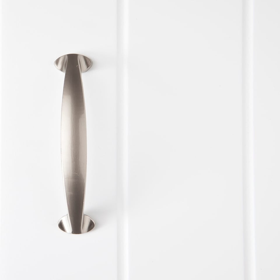 image 1 of Elegant Brands Salcombe White Wooden Bathroom Corner Cabinet White