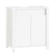 image 1 of SoBuy Compact Under Sink Cabinet with Adjustable Shelf, White, 23.6x13.4x25.8 inches, 14.3 kg - BZR101-W