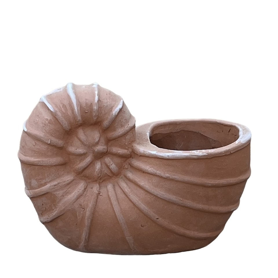 image 1 of Golden Decorative Metal Banded Rustic Aged Effect Planter 24cm | Gold | Gold