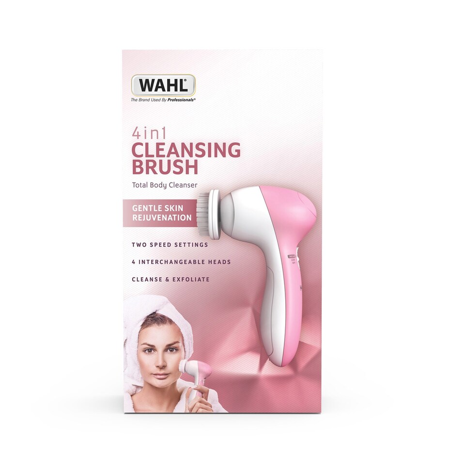image 1 of Wahl 4-in-1 Facial Cleansing Brush Massager with Brush Attachments ZY046
