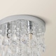 image 6 of ValueLights Lara Chrome Chandelier Acrylic Droplet Ceiling Light