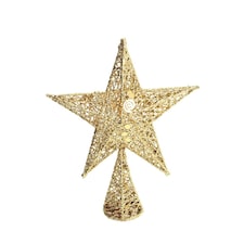 Living and Home Wrought Iron Christmas Tree Topper Star Ornament  - 25*35cm