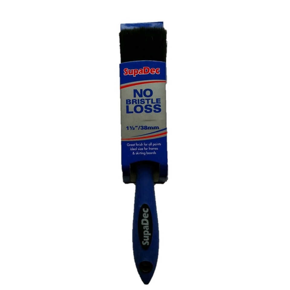 image 1 of SupaDec Flat Paint Brush - Navy - 100mm