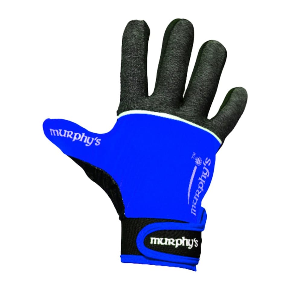 image 1 of Murphys Unisex Adult V2 Gaelic Gloves - Grey/Blue/White - L