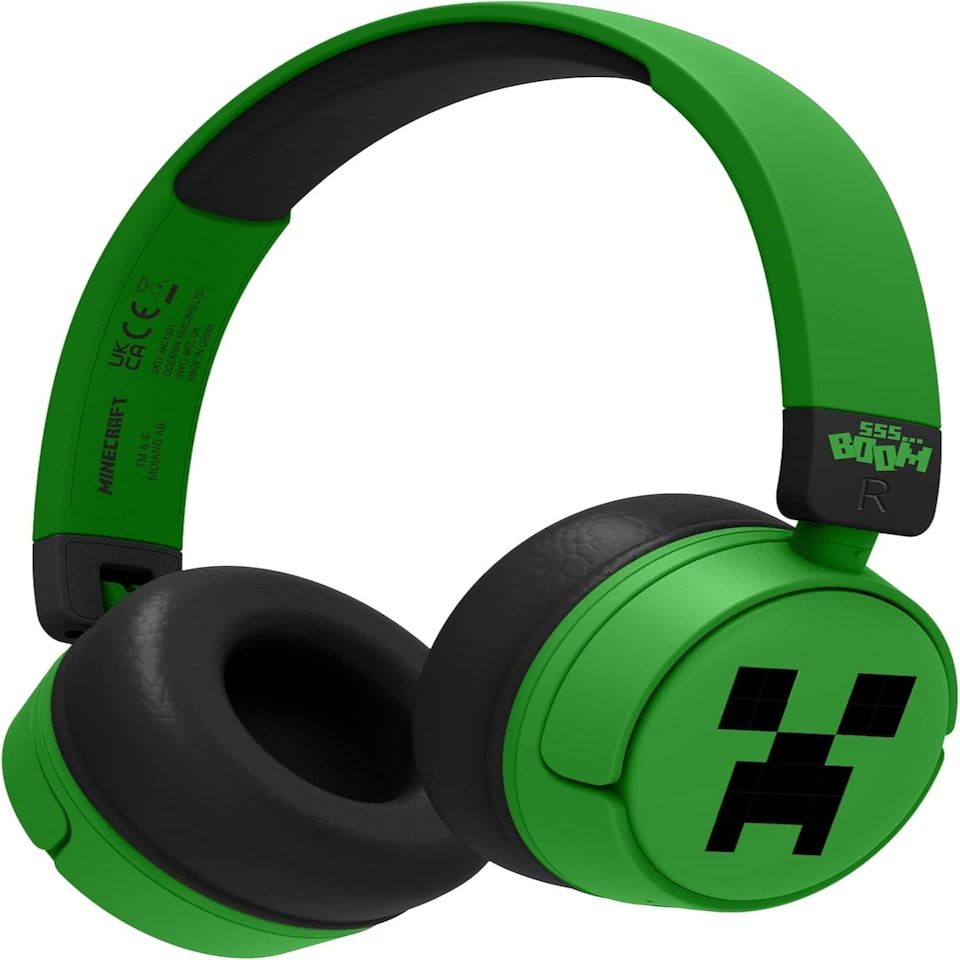 image 1 of Minecraft Wireless Headphones | Green
