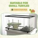image 8 of PawHut Turtle Tank 50L Glass Turtle Aquarium w/ Easy Drainage, 60 x 30 x 32cm