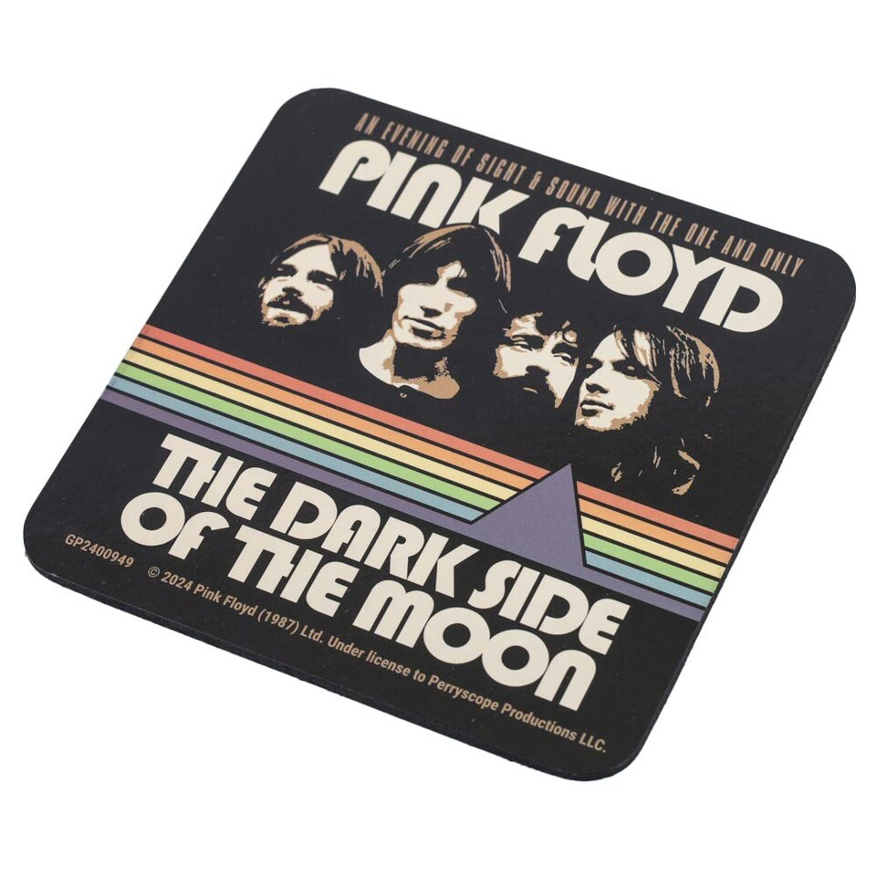 image 1 of Pink Floyd Mug and Coaster Set - Multicoloured - One Size