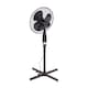 image 9 of 16 Inch Oscillating Black Extendable Free Standing Pedestal Fan