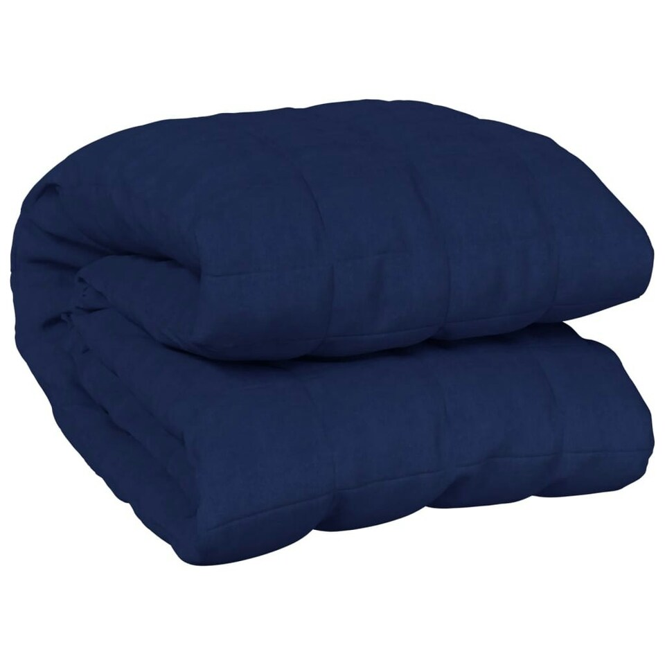 Weighted Blanket Blue 200x230 cm 13 kg Fabric Tesco Groceries
