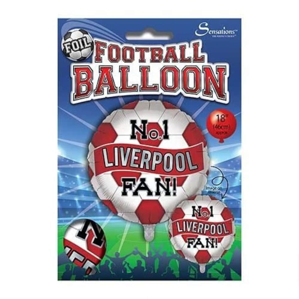 image 1 of No. 1 Liverpool Fan Football Round Foil Helium Balloon 46cm / 18 in | Red