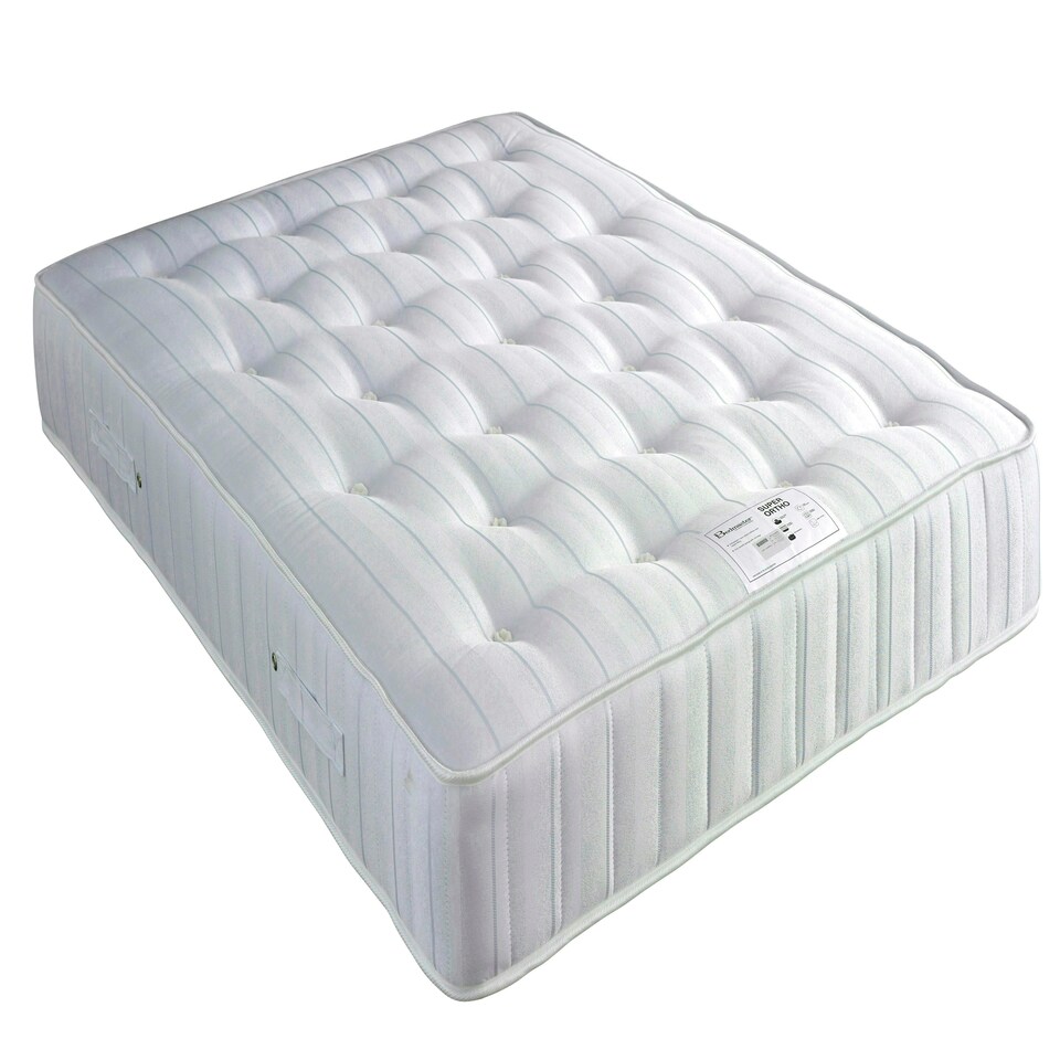 image 1 of Wilson Oatmeal Fabric Ottoman Bed And Super Ortho Orthopaedic Mattress Double | Multi